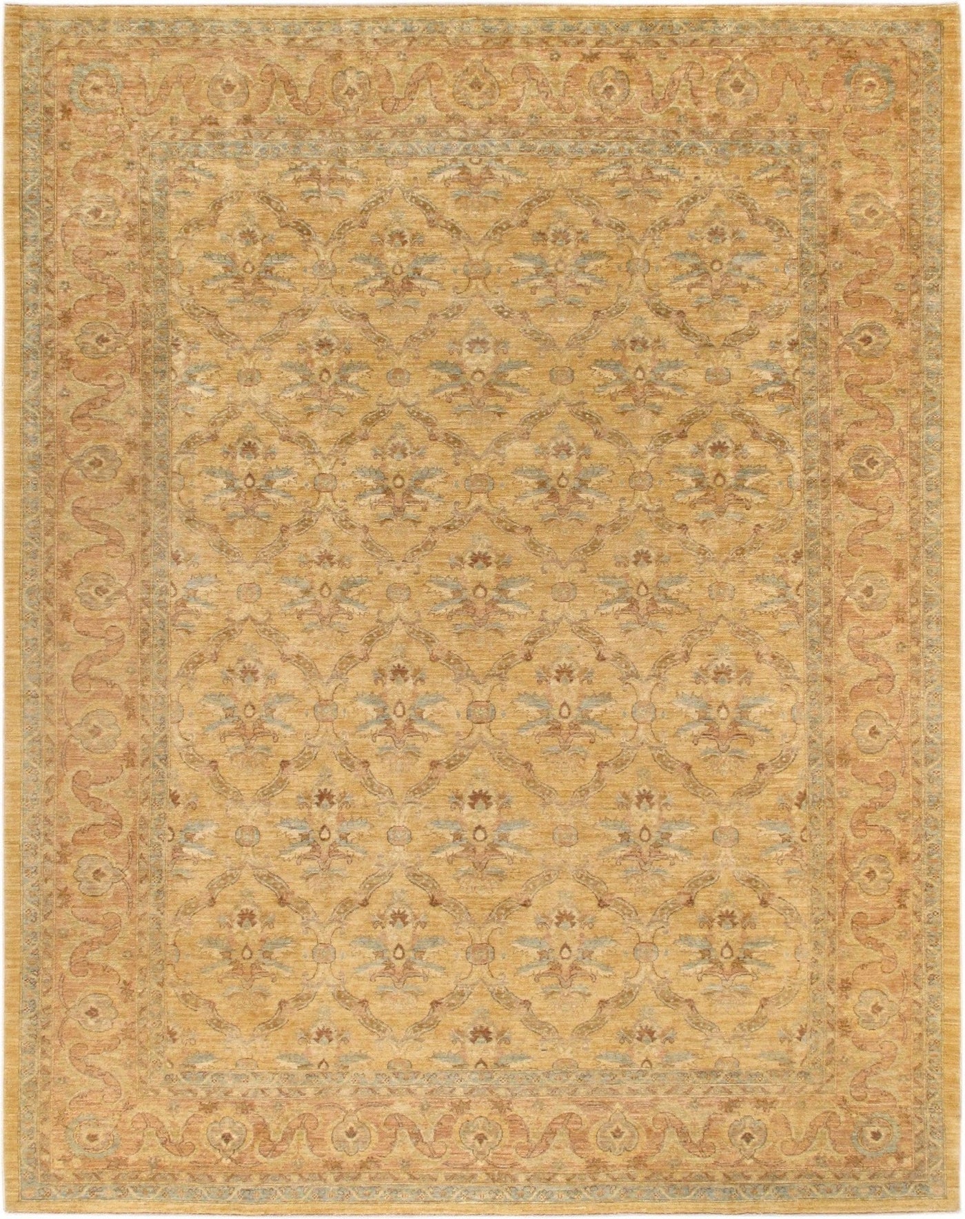 Canvello Ferehan Hand - Knotted Lamb's Wool Area Rug - 8'11" X 11'5" - Canvello