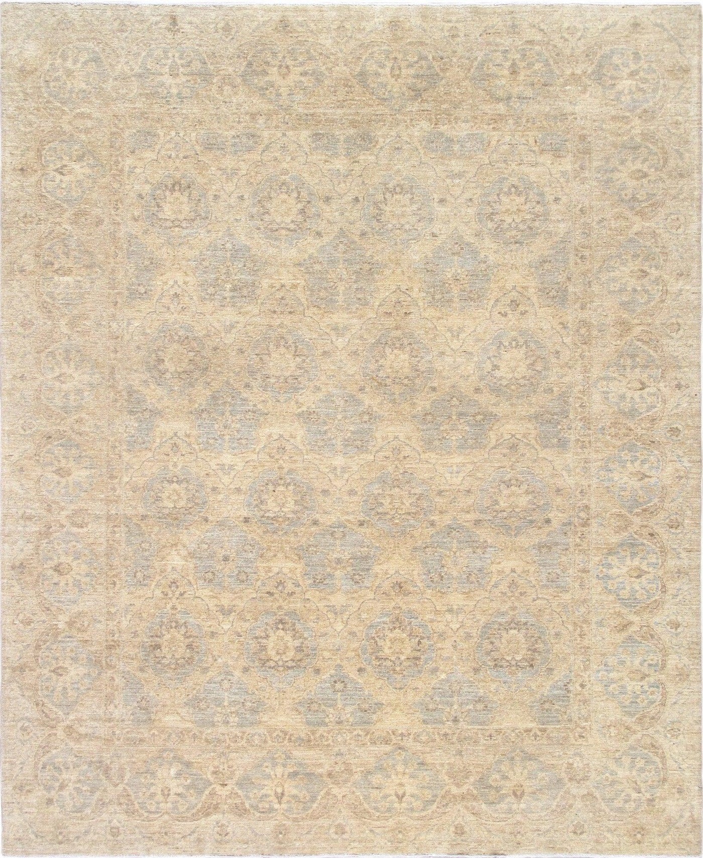 Canvello Ferehan Hand - Knotted Lamb's Wool Area Rug - 8'2" X 9'10" - Canvello