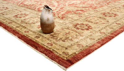 Canvello Ferehan Hand - Knotted Lamb's Wool Area Rug - 9'1" X 12' - Canvello