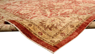 Canvello Ferehan Hand - Knotted Lamb's Wool Area Rug - 9'1" X 12' - Canvello