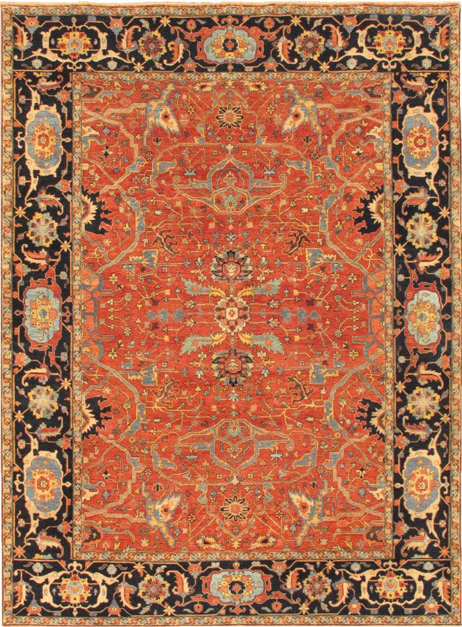 Canvello Ferehan Hand - Knotted Lamb's Wool Area Rug - 9'1" X 12' - Canvello