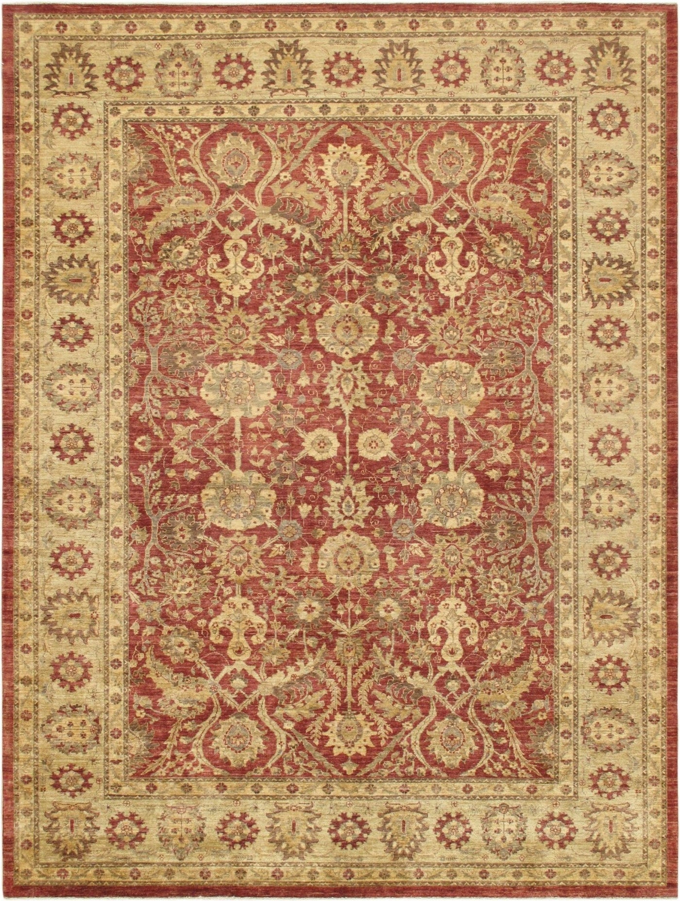 Canvello Ferehan Hand - Knotted Lamb's Wool Area Rug - 9'1" X 12' - Canvello