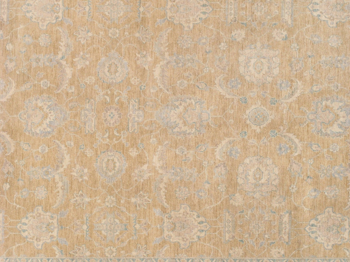 Canvello Ferehan Hand - Knotted Lambs Wool Area Rug - 9'1" X 12'5" - Canvello