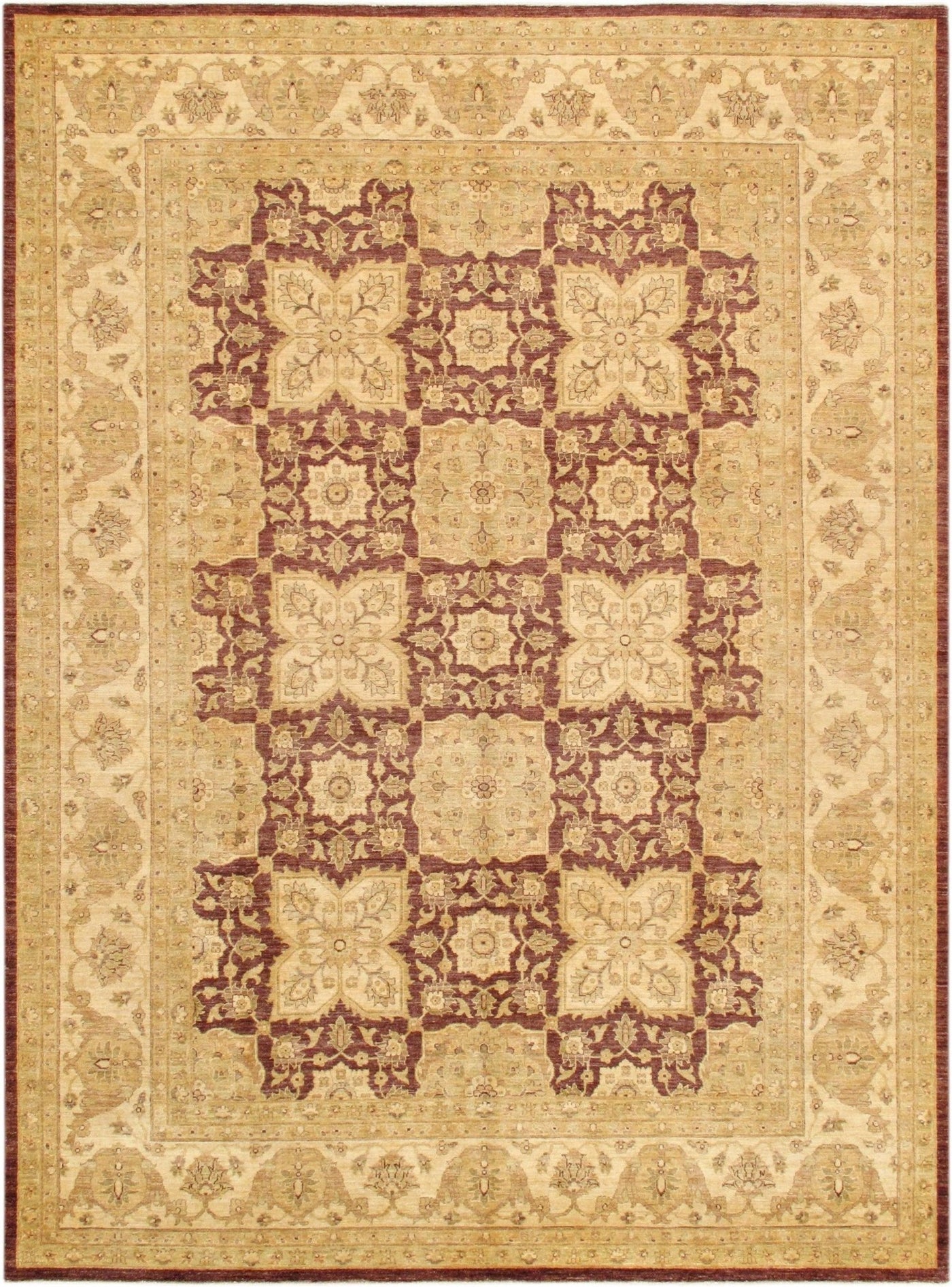 Canvello Ferehan Hand - Knotted Lamb's Wool Area Rug - 9'1" X 12'5" - Canvello