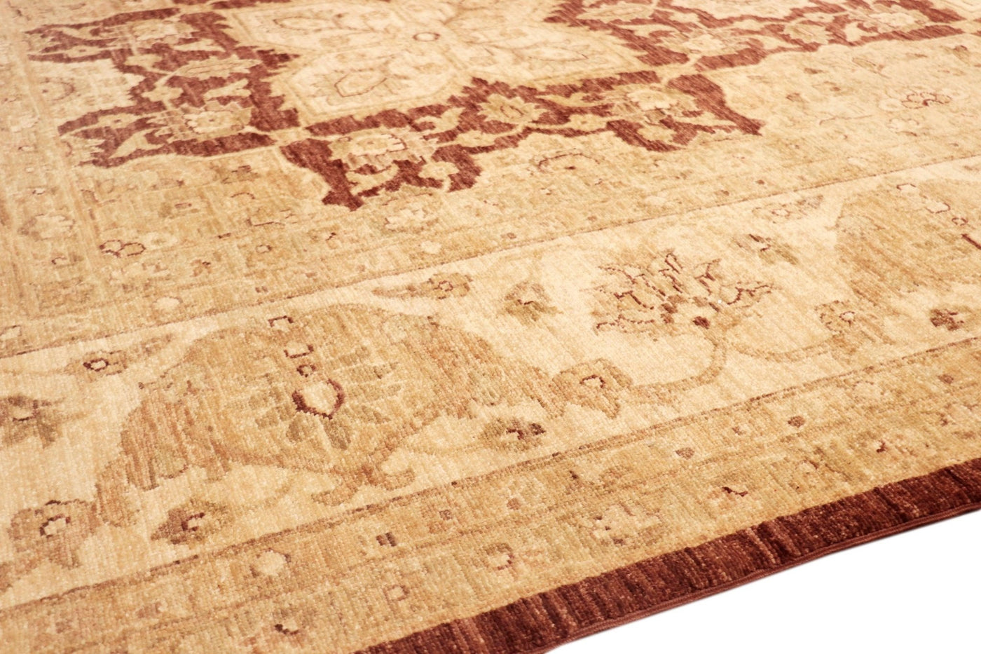 Canvello Ferehan Hand - Knotted Lamb's Wool Area Rug - 9'1" X 12'5" - Canvello