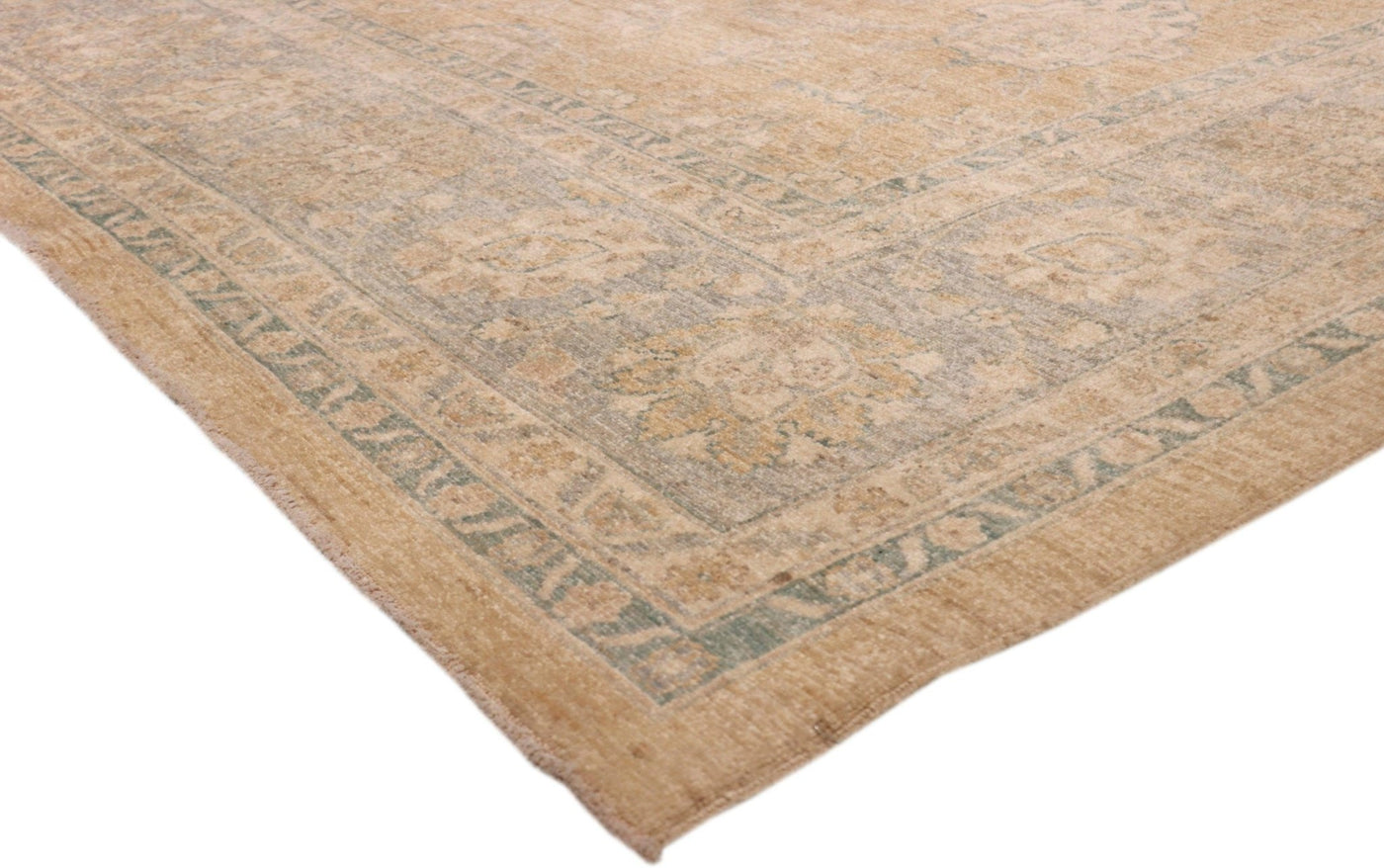 Canvello Ferehan Hand - Knotted Lambs Wool Area Rug - 9'1" X 12'5" - Canvello