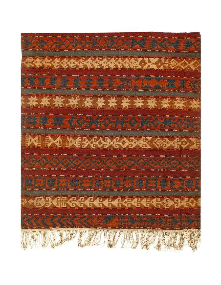 Canvello Fine Antique Turkish Kilim 4'10" x 5'8" - Canvello