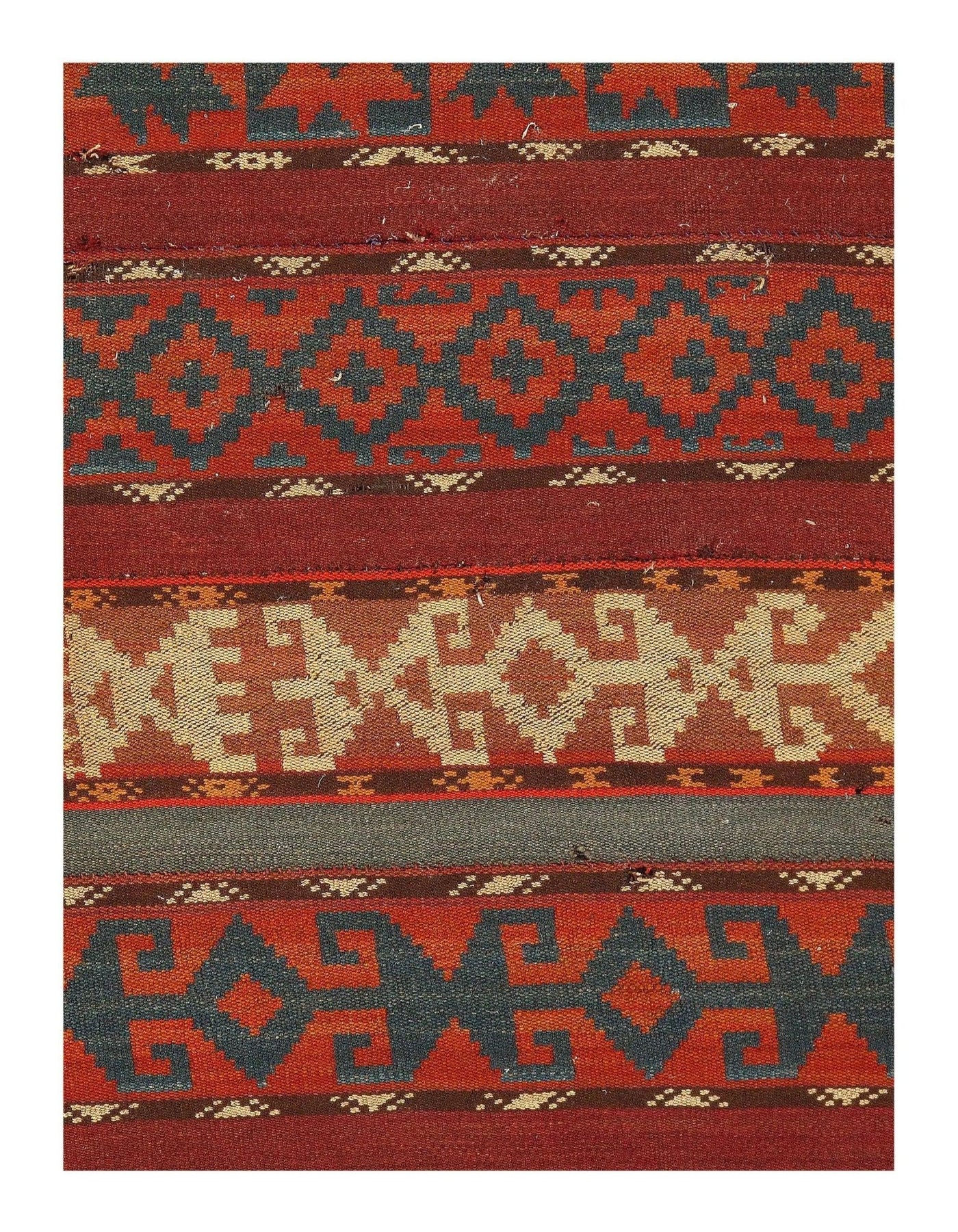 Canvello Fine Antique Turkish Kilim 4'10" x 5'8" - Canvello