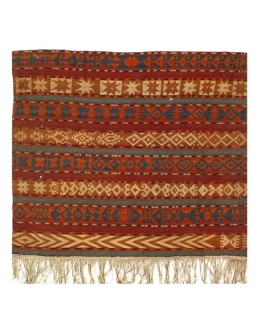 Canvello Fine Antique Turkish Kilim Rug - 4'3" x 5' - Canvello