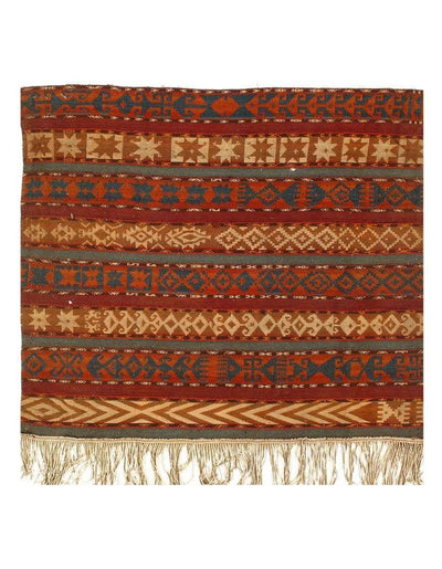 Canvello Fine Antique Turkish Kilim Rug - 4'3" x 5' - Canvello