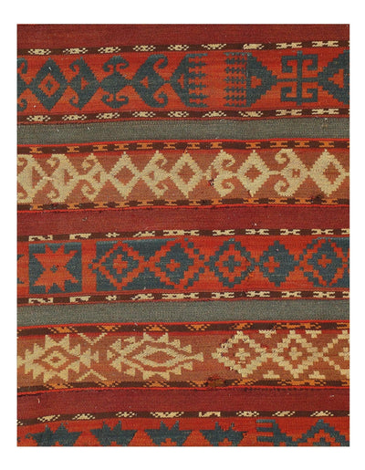 Canvello Fine Antique Turkish Kilim Rug - 4'3" x 5' - Canvello