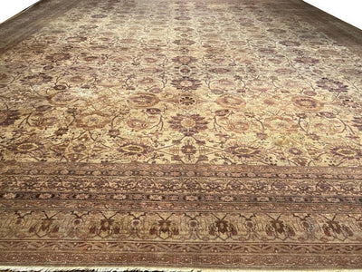 Canvello Fine Hand Antique Agra rug - 14'11'' X 17'7'' - Canvello