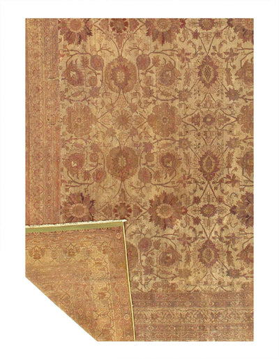 Canvello Fine Hand Antique Agra rug - 14'11'' X 17'7'' - Canvello