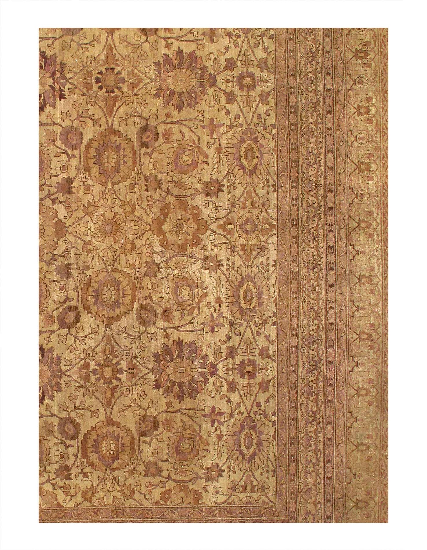 Canvello Fine Hand Antique Agra rug - 14'11'' X 17'7'' - Canvello