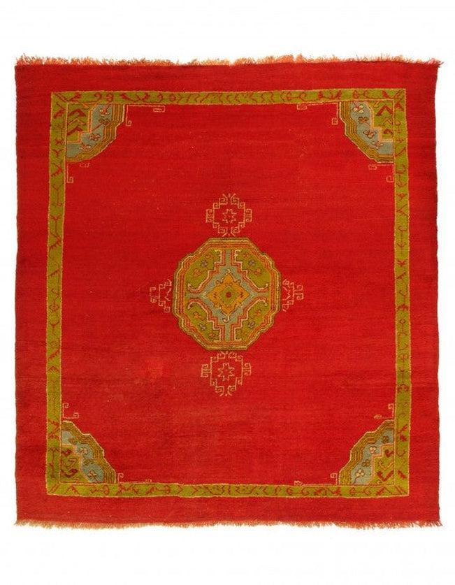 Canvello Fine Hand Antique Turkish Oushak Rug 8'2'' X 9' - Canvello