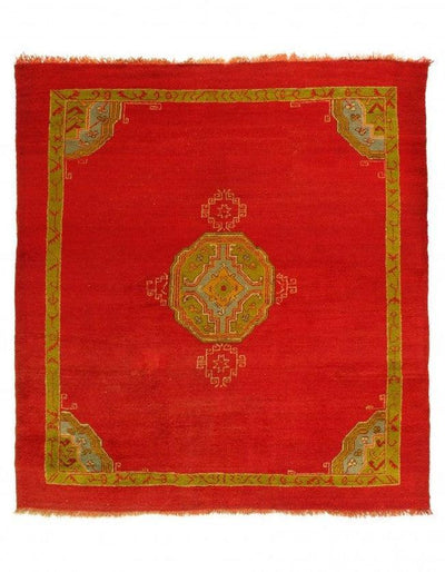 Canvello Fine Hand Antique Turkish Oushak Rug 8'2'' X 9' - Canvello