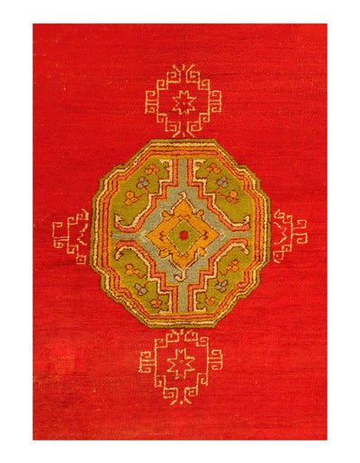 Canvello Fine Hand Antique Turkish Oushak Rug 8'2'' X 9' - Canvello