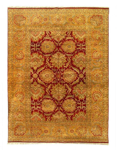 Canvello Fine Hand Knotted Agra rug - 10' X 14'' - Canvello