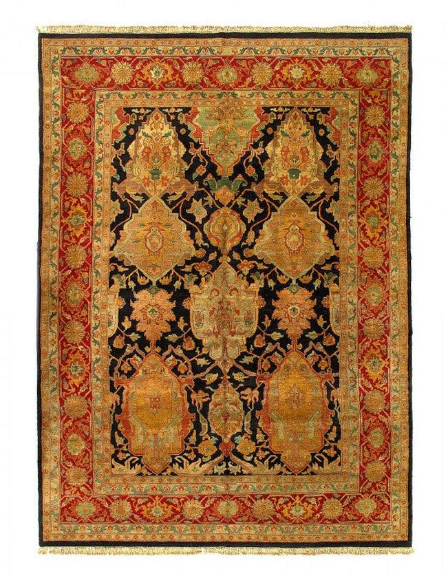 Canvello Fine Hand knotted Agra Rug - 10' X 14'4''