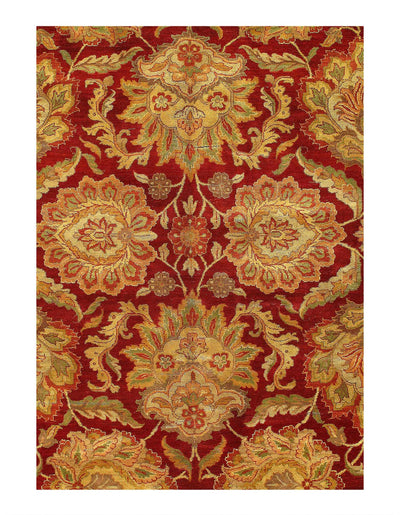 Canvello Fine Hand Knotted Agra rug - 10' X 14'' - Canvello