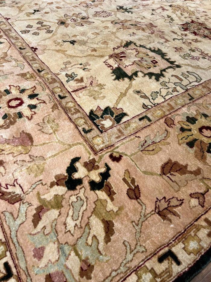 Canvello Fine Hand Knotted Agra rug - 12' X 17'' - Canvello