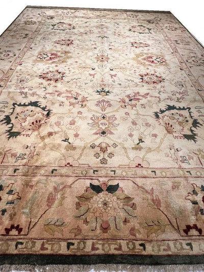 Canvello Fine Hand Knotted Agra rug - 12' X 17'' - Canvello