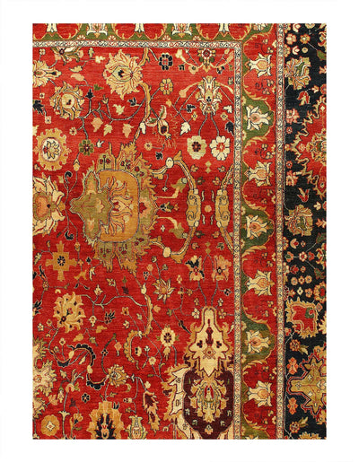 Canvello Fine Hand Knotted Agra Rug - 14'11'' X 25'5'' - Canvello