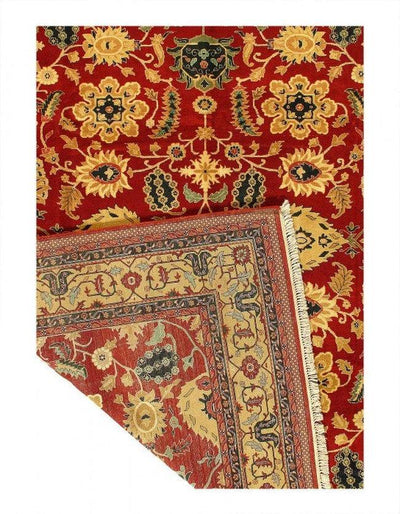 Fine Hand Knotted Agra rug 9'2''X 12'