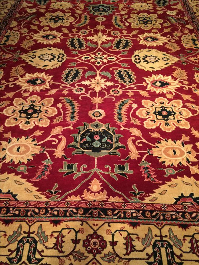 Canvello Fine Hand Knotted Agra rug 9'2''X 12' - Canvello