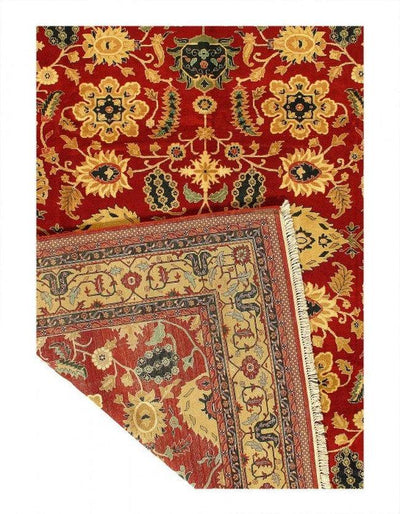 Canvello Fine Hand Knotted Agra rug 9'2''X 12' - Canvello