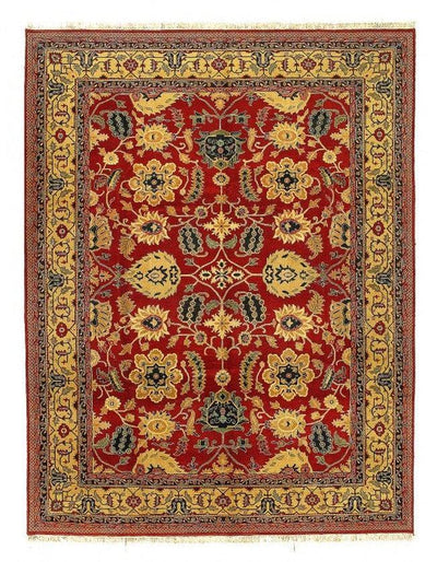 Canvello Fine Hand Knotted Agra rug 9'2''X 12' - Canvello