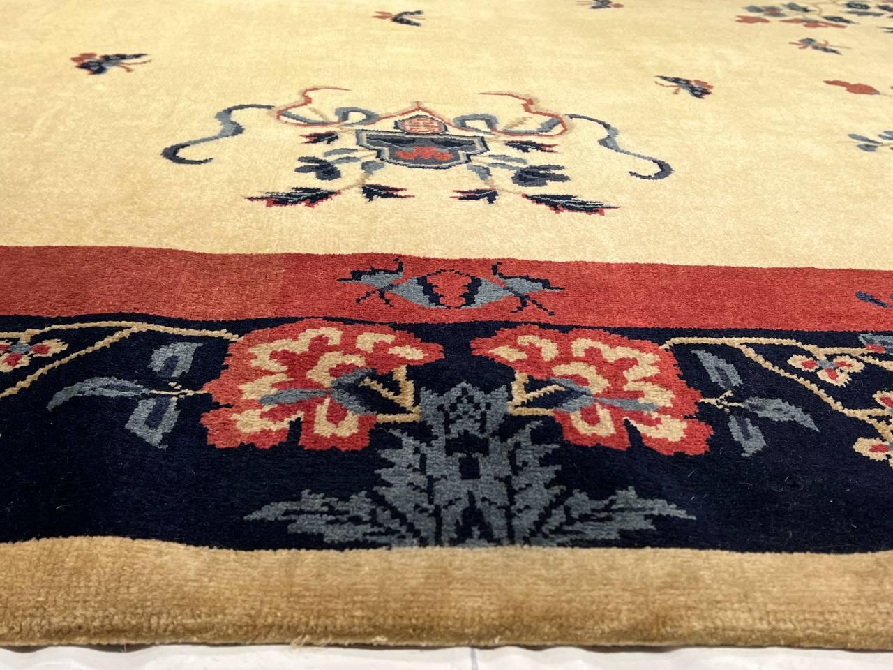 Canvello Fine Hand Knotted Antique Chinese Peking Rug - 8'2'' X 10' - Canvello