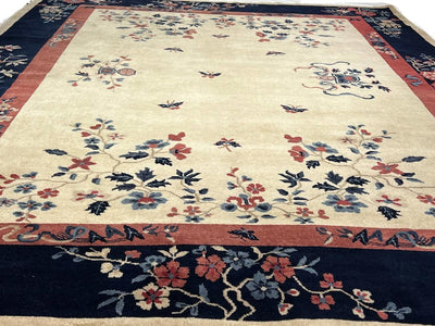 Canvello Fine Hand Knotted Antique Chinese Peking Rug - 8'2'' X 10' - Canvello