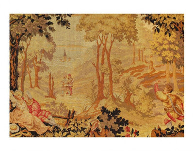 Fine Hand Knotted Antique Tapestry - 4' X 5'7''