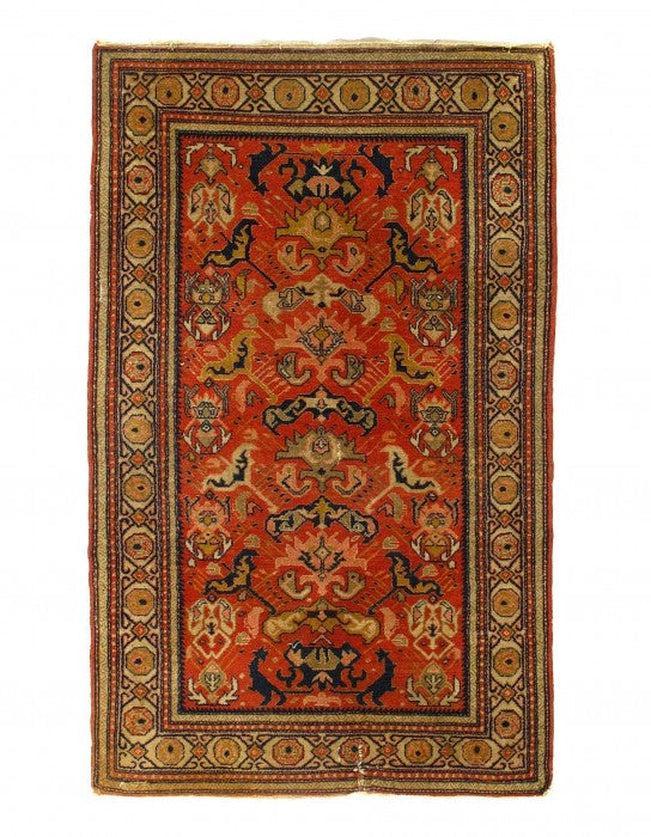 Canvello Fine Hand Knotted Antique Turkish Kazak 2'11'' X 4'11'' - Canvello