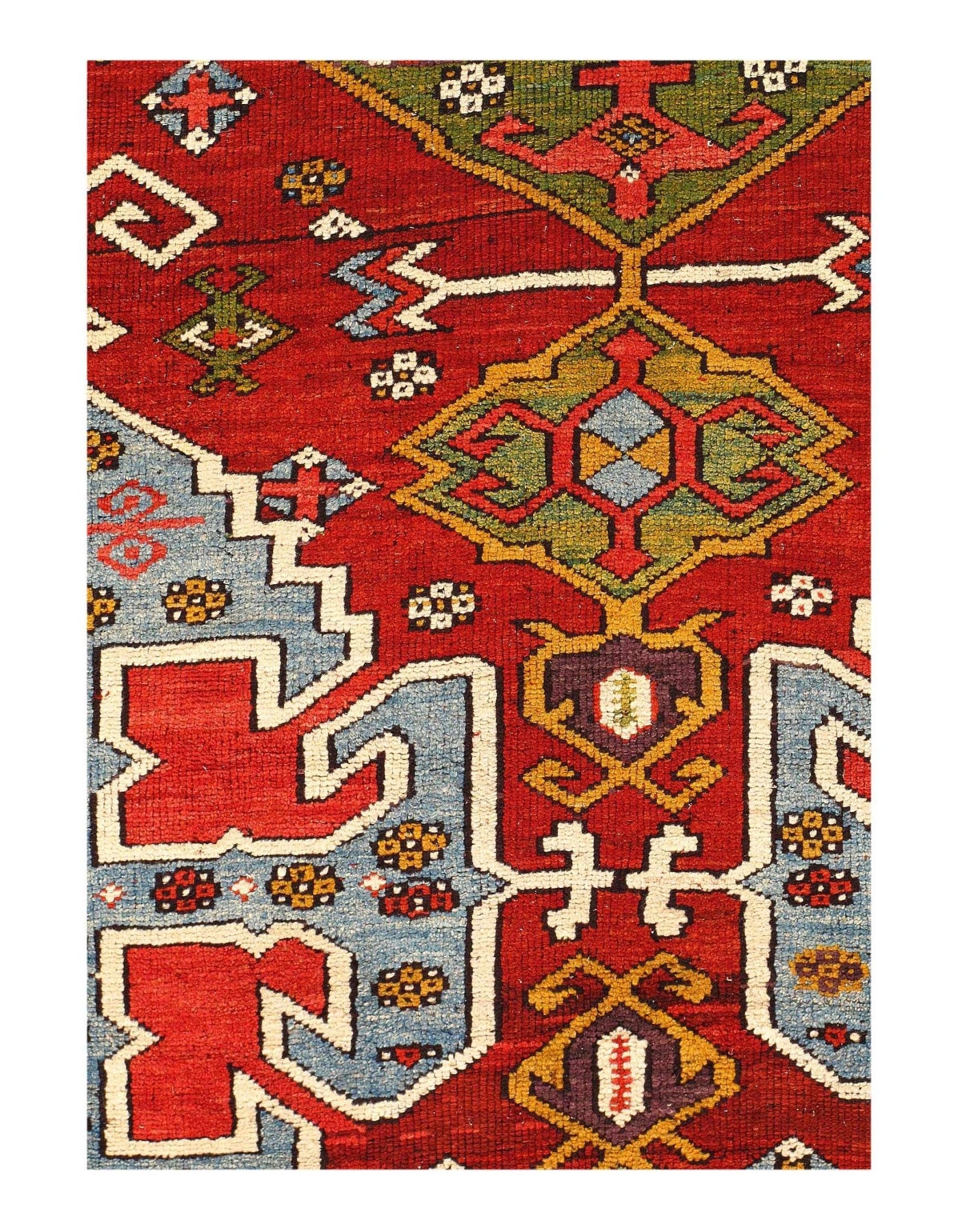 Canvello Fine Hand Knotted Antique Turkish Kazak runner 4'8'' X 15'9'' - Canvello