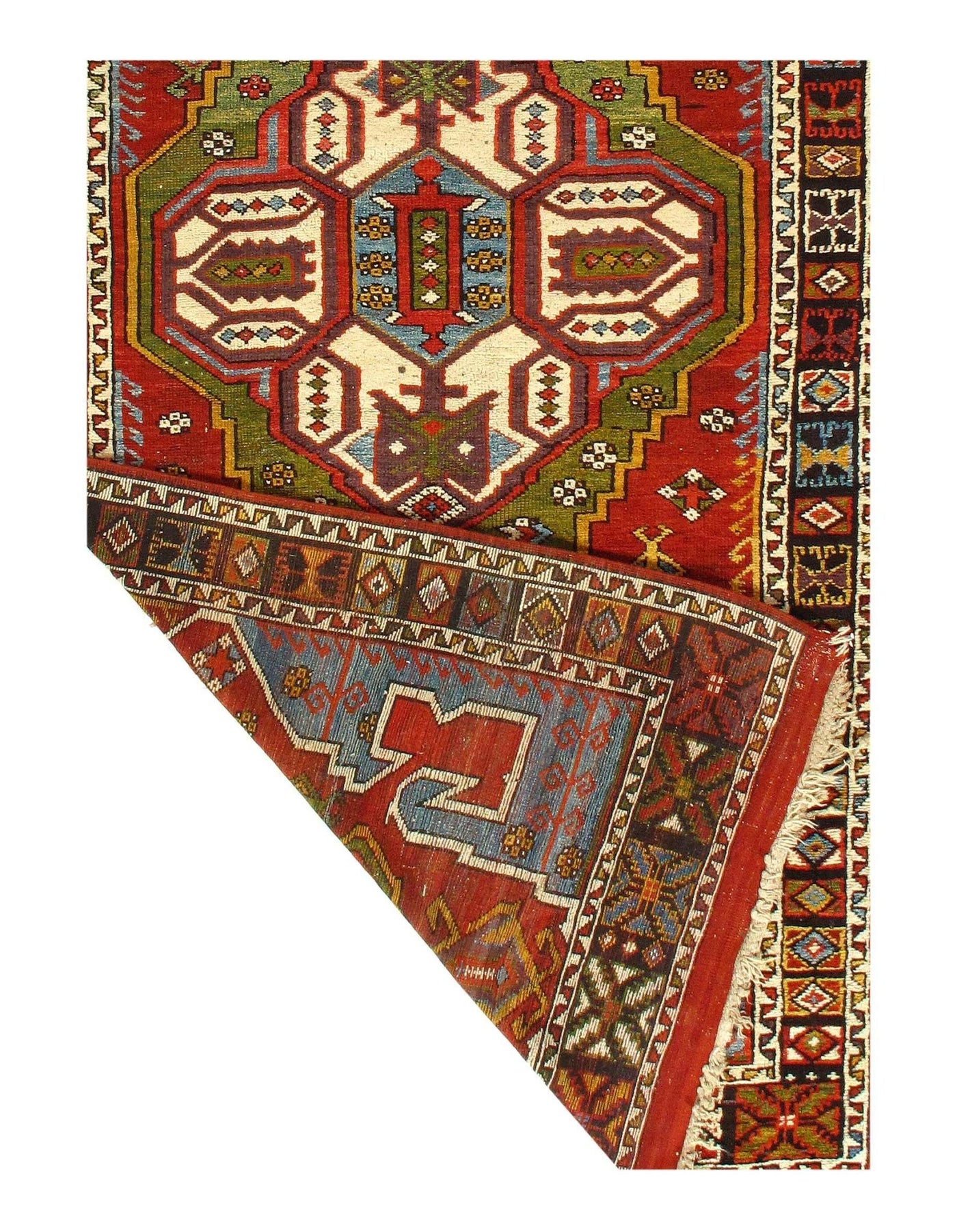 Canvello Fine Hand Knotted Antique Turkish Kazak runner 4'8'' X 15'9'' - Canvello