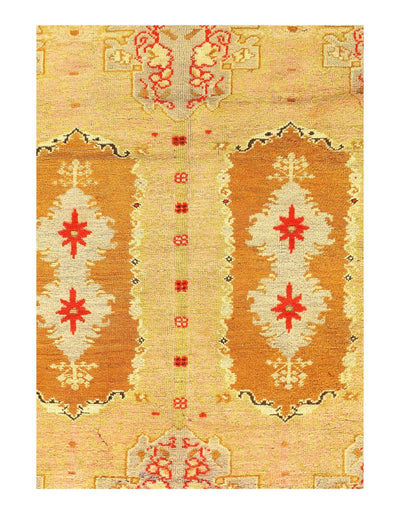 Canvello Fine Hand Knotted antique Turkish Oushak 3'11'' X 5'11'' - Canvello