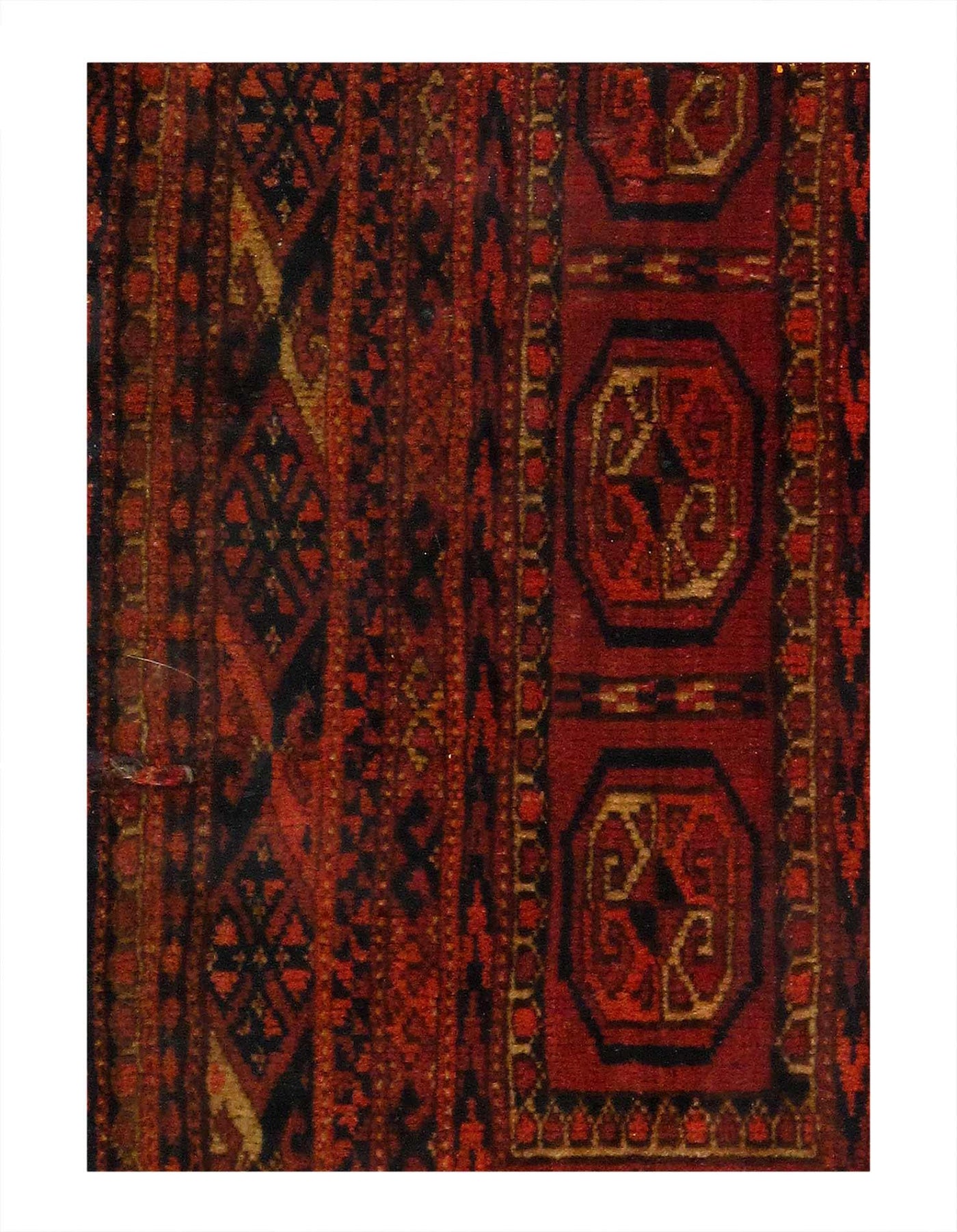 Fine Hand Knotted Antique Turkman 1'2'' X 2'8''