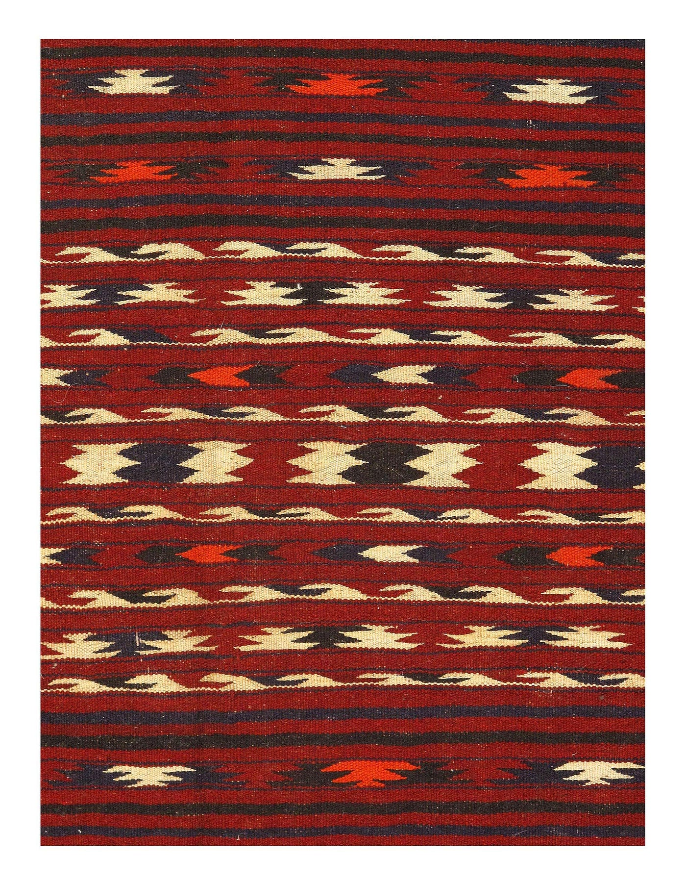 Canvello Fine Hand Knotted Bakhtiari Red Rug - 3'8'' X 6'3''