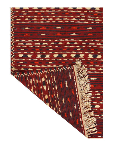 Canvello Fine Hand Knotted Bakhtiari Red Rug - 3'8'' X 6'3'' - Canvello