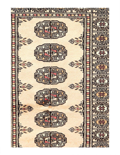 Canvello Fine Hand Knotted Bokhara Rug - 2"1'X 3"