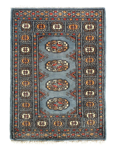 Canvello Fine Hand Knotted Bokhara Rug - 2' X 3' - Canvello