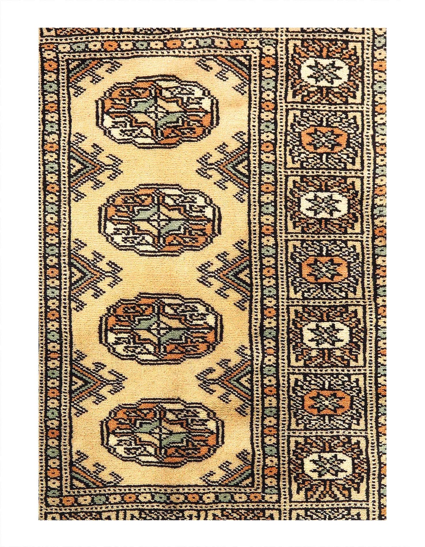 Canvello Fine Hand Knotted Bokhara rug - 2' X 3' - Canvello