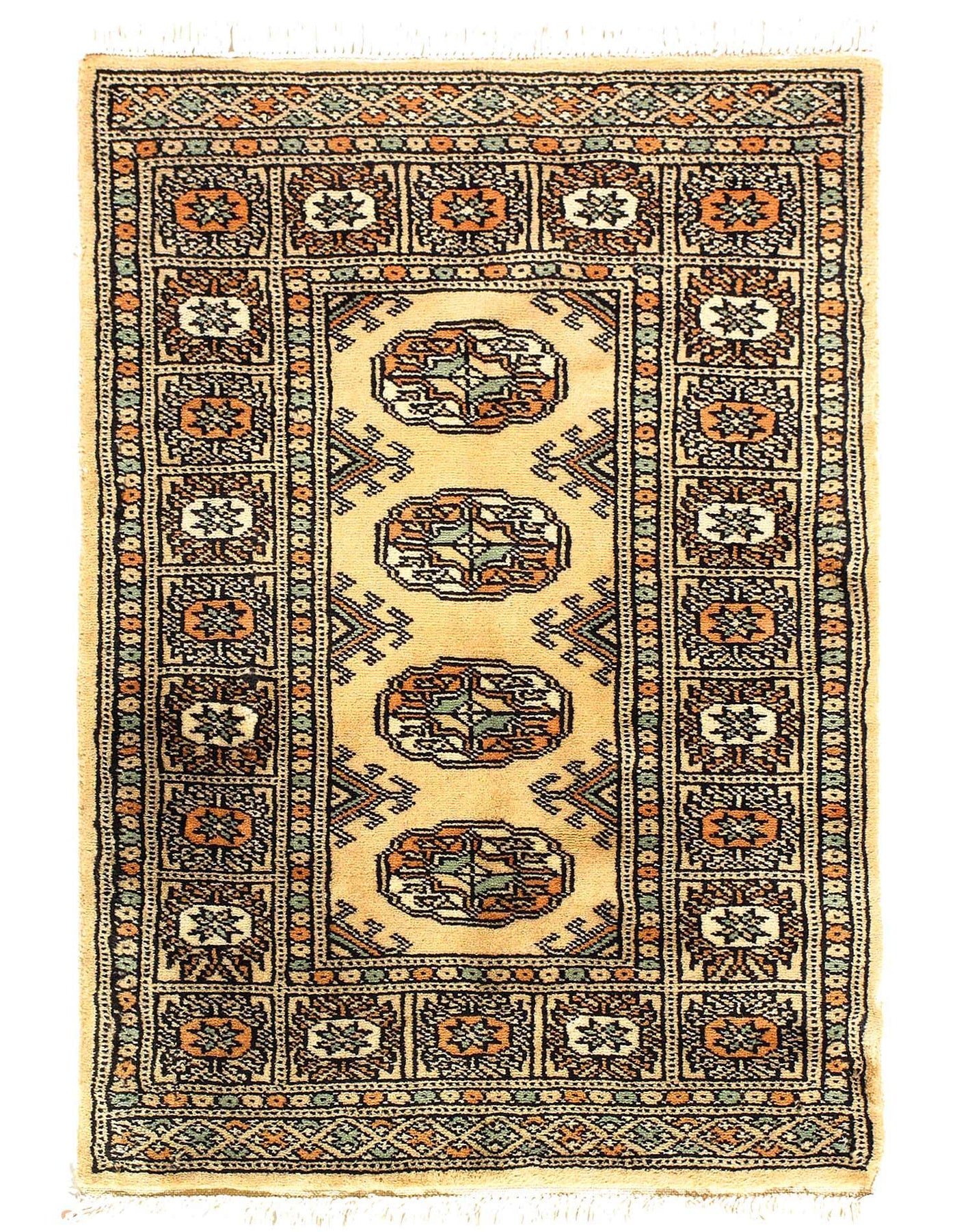 Canvello Fine Hand Knotted Bokhara rug - 2' X 3' - Canvello