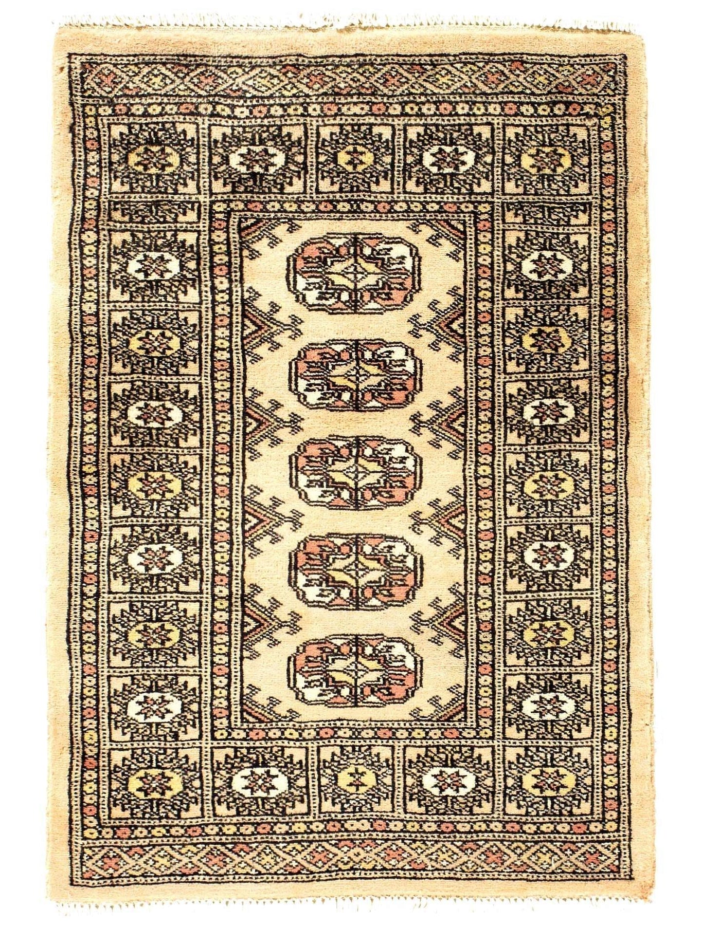 Canvello Fine Hand Knotted Bokhara Rug - 2' X 3'