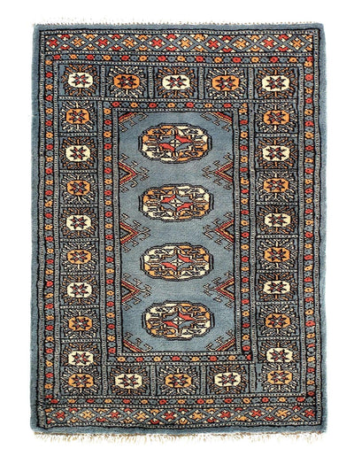 Canvello Fine Hand Knotted Bokhara Rug - 2' X 3'