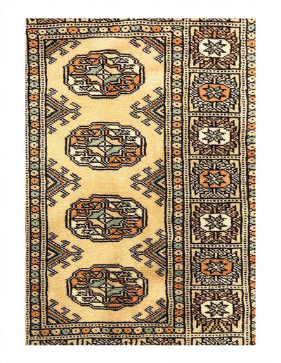 Canvello Fine Hand Knotted Bokhara rug - 2' X 3'