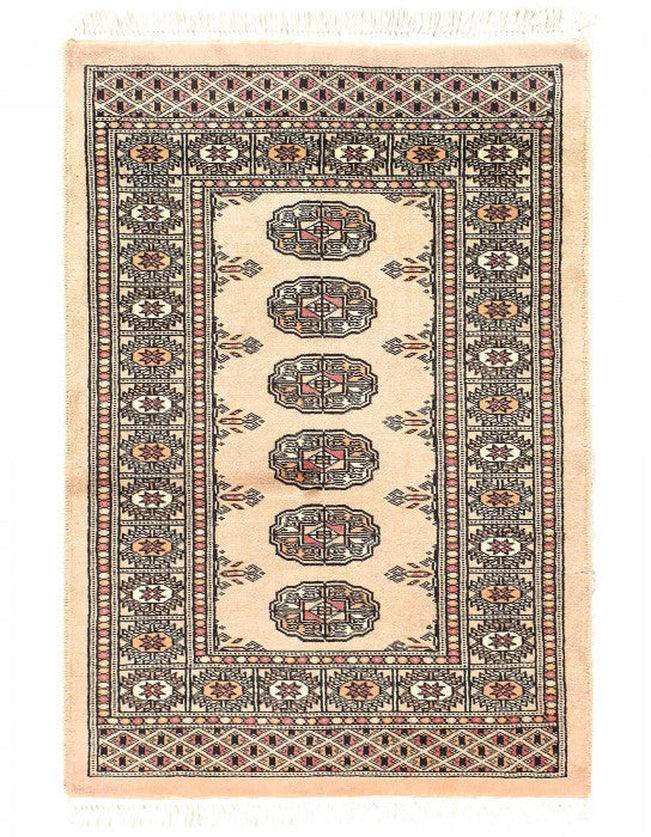 Canvello Fine Hand Knotted Bokhara Rug - 2'x3'