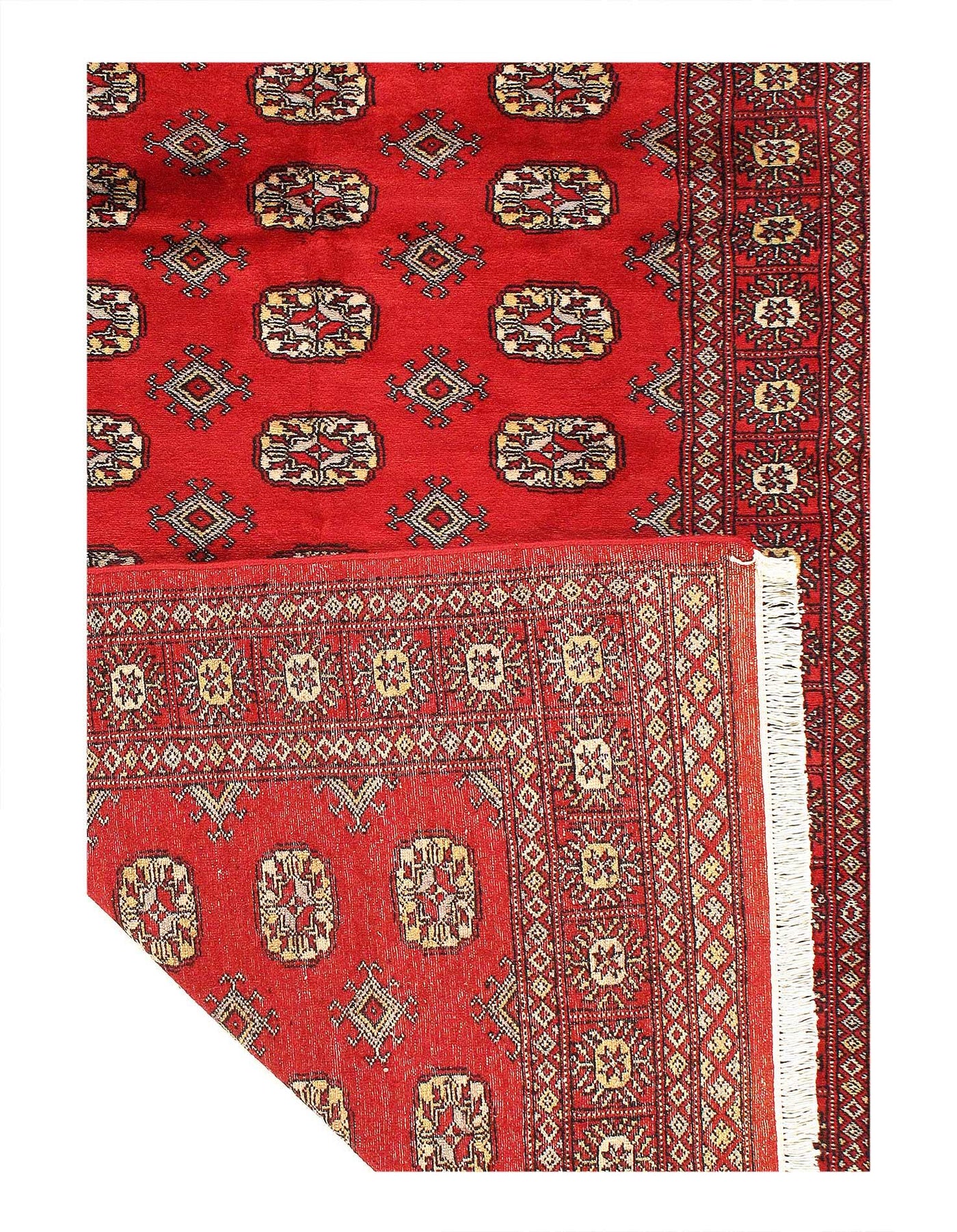 Canvello Fine Hand Knotted Bokhara Rug - 4' x 6' - Canvello